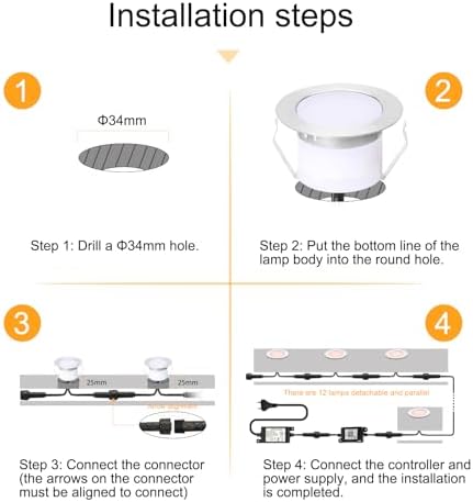 Sumaote Smart LED Deck Light Kit 20-Pack