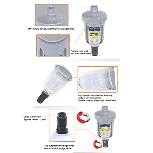 Walfront Air Compressor Drain Valve DN15 Automatic 1