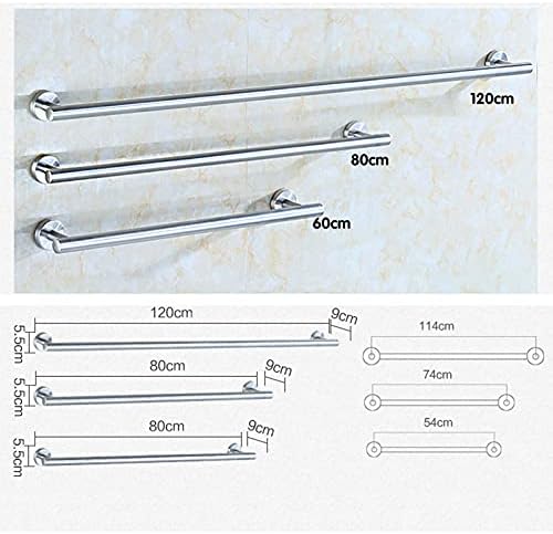 KAREFRI Stainless Steel Towel Bar 60CM Bathroom Rack