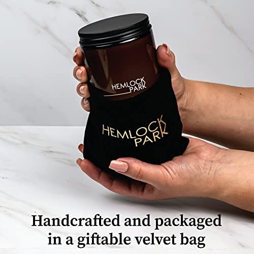 Hemlock Park Crackling Wood Wick Candle Amber 8 oz