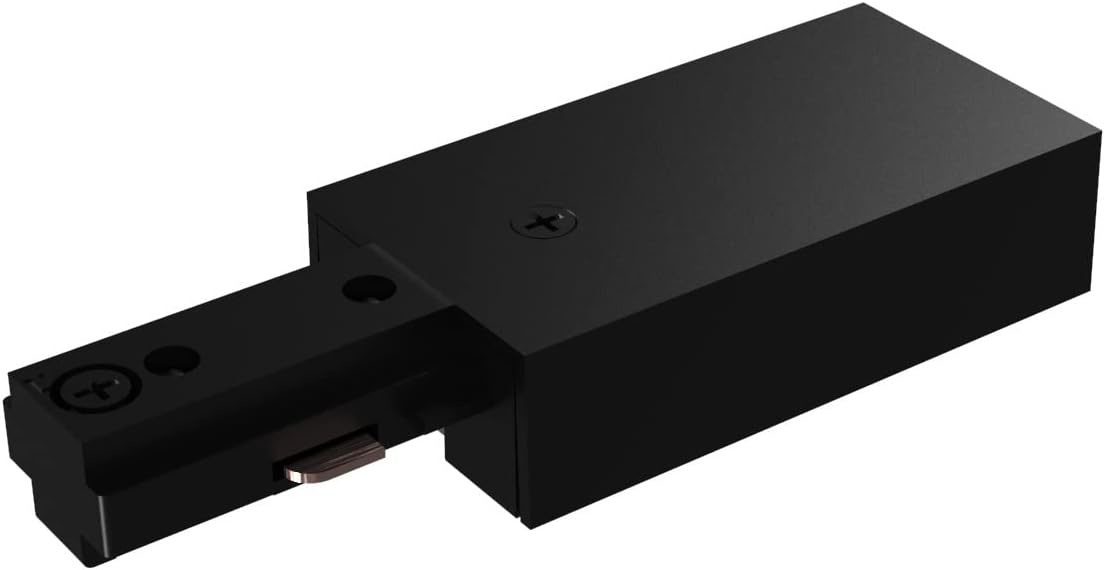 VEOLUX H Track Live End Connector in Black