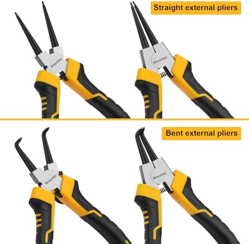 GRENPRO 4-Piece Snap Ring Pliers Set 1