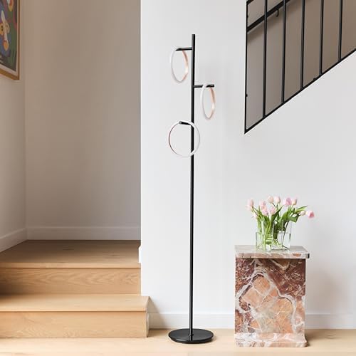 Brightech Saturn LED Tree Floor Lamp - Black