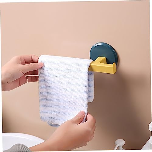 MAGICLULU 2Pcs Wall Mounted Towel Rack with Punch Design Blue