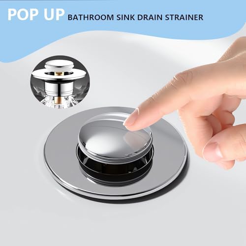 KENYOS 2pcs Bathroom Sink Hair Catcher Drain Stopper