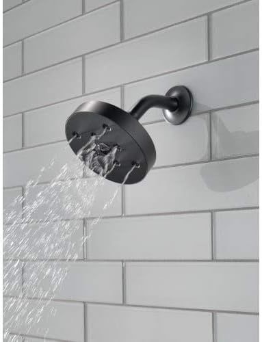 Delta H2Okinetic Raincan Shower Head Matte Black