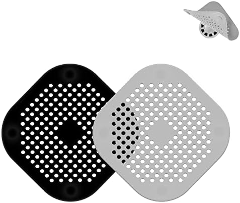 LIEVUIKEN Drain Hair Catcher 2 Pack with 4 Suction Cups