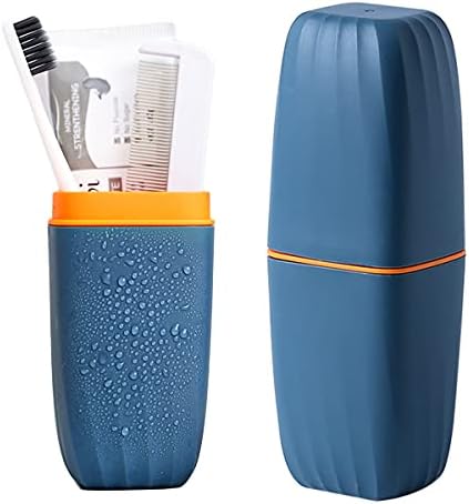 Travel Toothbrush Cup Case with Cover - Portable and Reusable