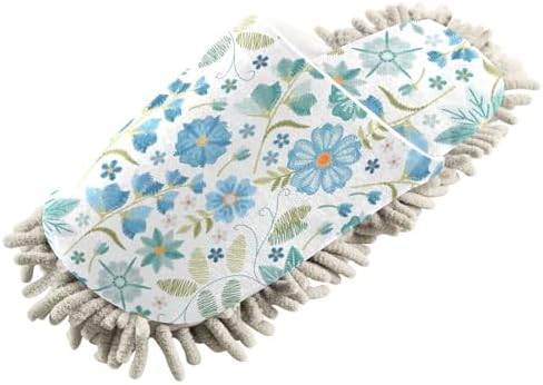 Kigai Microfiber Slippers Blue Wildflowers