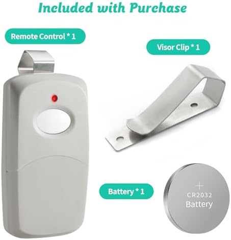 Garage Door Opener Remote Control 2 Pack with 10 Dip Switch