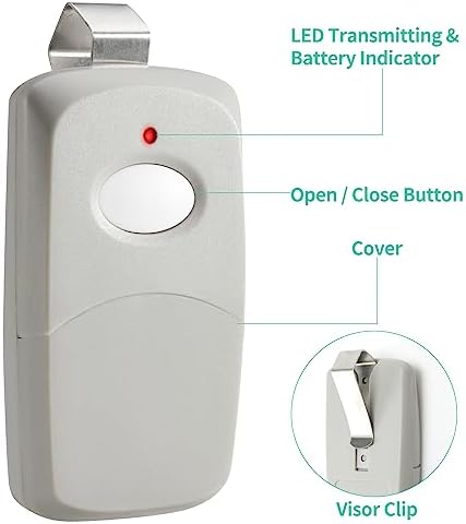 Garage Door Opener Remote Control 2 Pack with 10 Dip Switch
