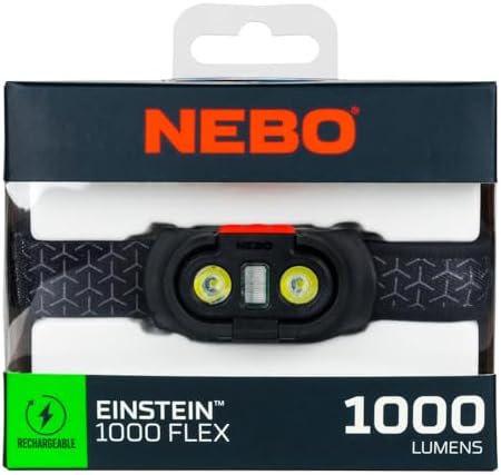 NEBO Einstein 1000 Flex Head Torch - 5 Light Modes 1