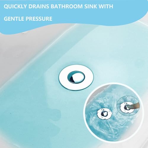KENYOS 2pcs Bathroom Sink Hair Catcher Drain Stopper