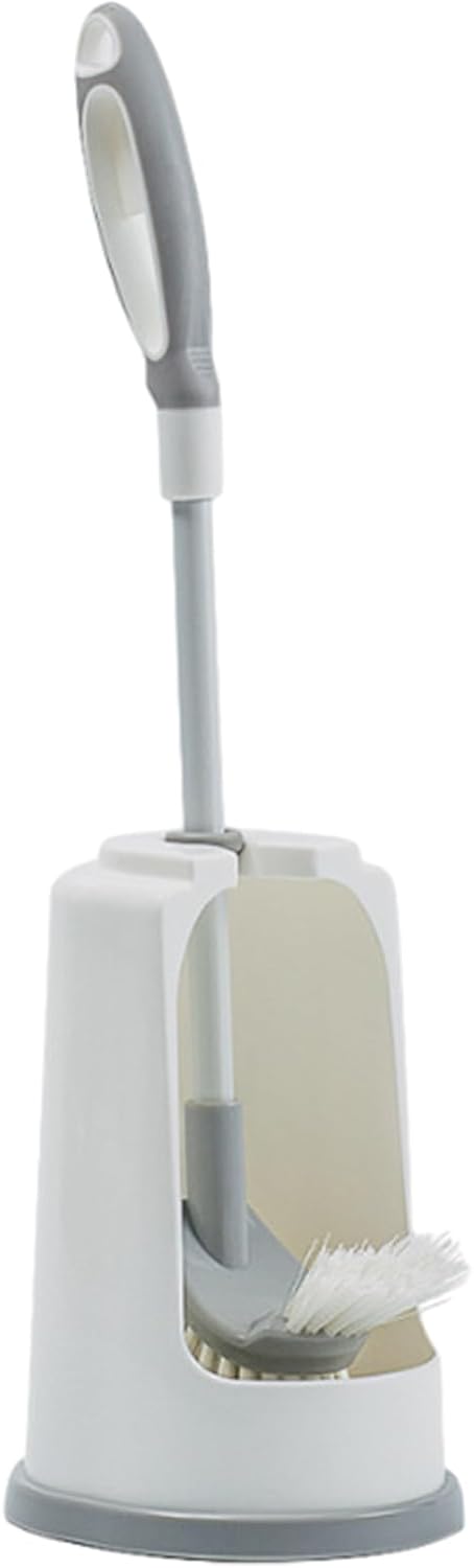 AYKHDS Toilet Brush with Holder Long Handle Tiles Stain Remover Space Saving Design