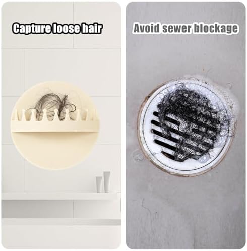 Tinoaly Shower Hair Catcher with 17 Suction Cups 1