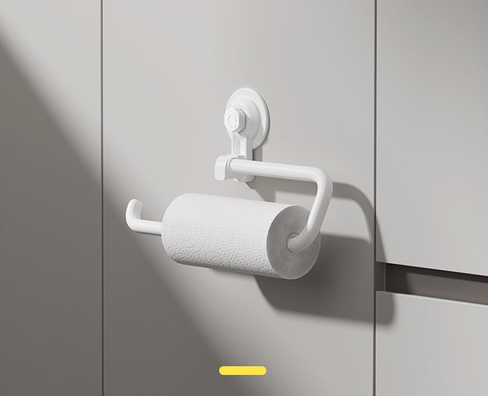 YUURO 12 Inch Suction Cup Towel Bar with 360 Rotation