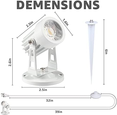 SUNVIE 2 Pack LED Spot Lights for Indoor Plants