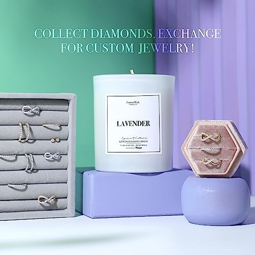 Lavender Magnolia Surprise Candle with Diamond Inside