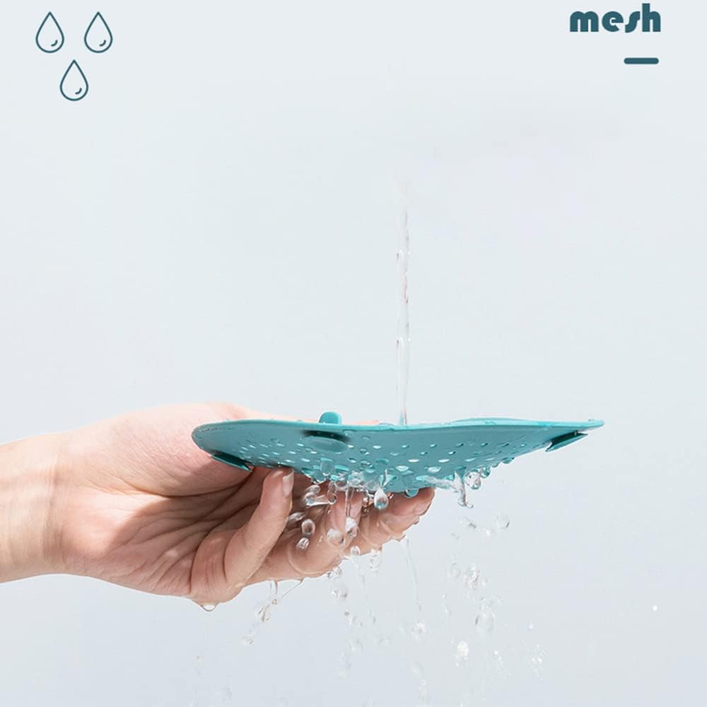 Square Drain Cover with 4 Suction Cups for Hair Catcher