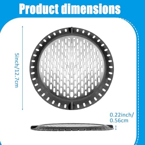QFGasre 2 Pcs 5 Inch Shower Drain Hair Catchers