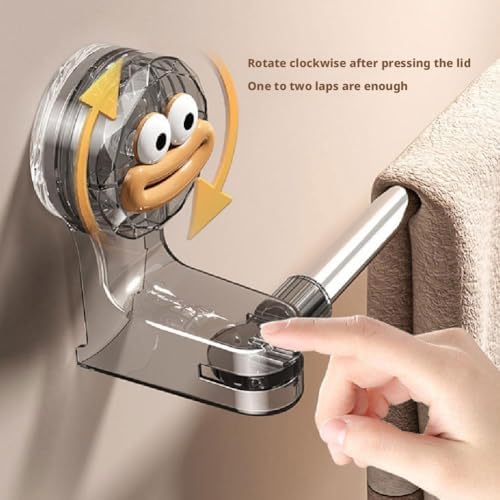 Adjustable Suction Cup Towel Holder for Shower Door No Drilling