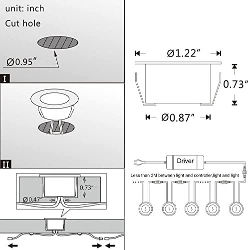 Sumaote 10pcs WiFi Smart LED Deck Light Kit 1