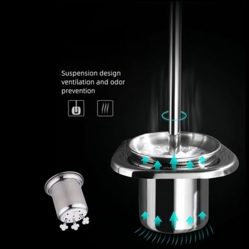 Aviation Aluminum Toilet Brush with Wall Bracket
