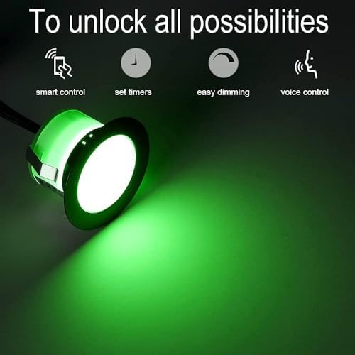 Sumaote 10 Piece LED Deck Light Kit with WiFi Control