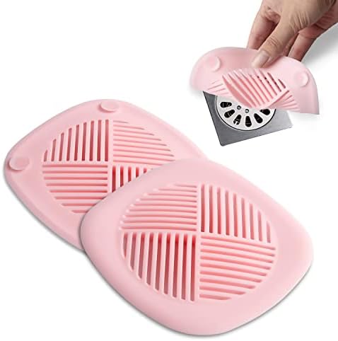 Couidl Hair Catcher Shower Drain Cover 55 Inch 2 Pack