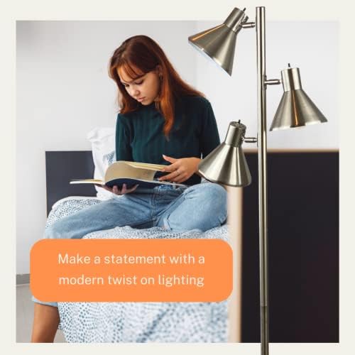LIGHTACCENTS Tree Floor Lamp with 3 Adjustable Lights