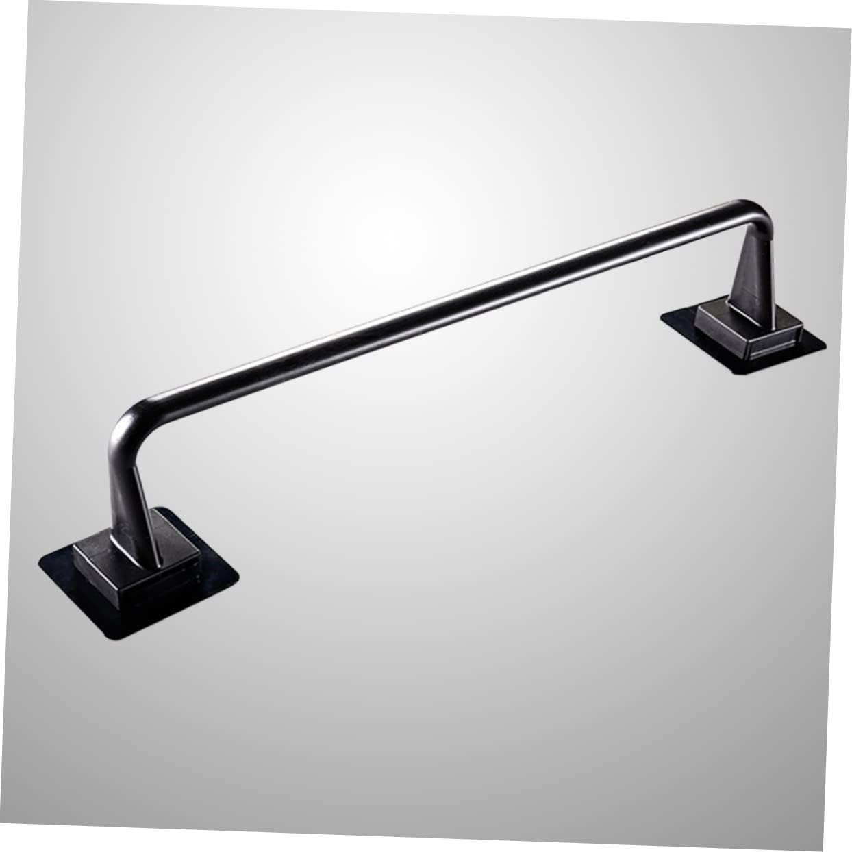 Jojofuny No Drill Plastic Towel Bar Modern Black Design