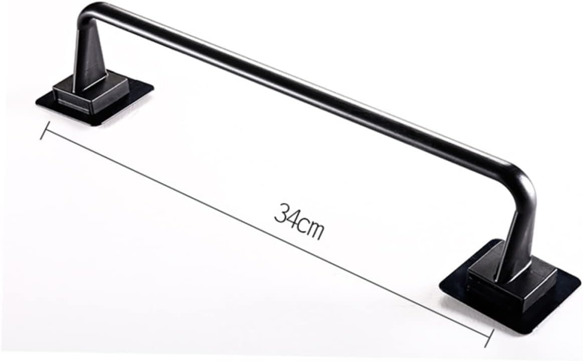 NUOBESTY Plastic Towel Bar Black