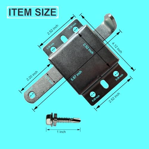 Garage Door Side Lock Heavy Duty Galvanized Steel Deadlock