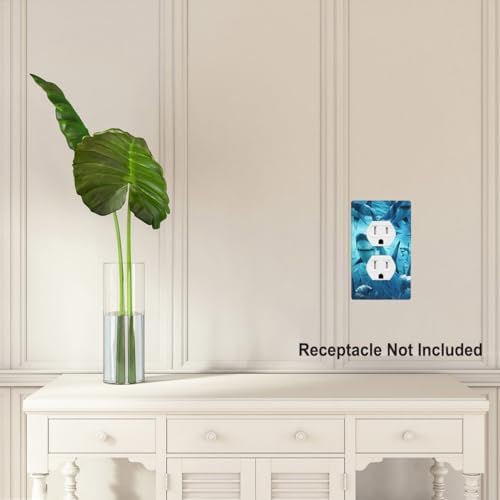 Pznen Shark Themed Wall Plate Cover 1-Gang