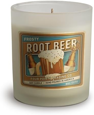 Root Beer Scented Candle 8 Oz with Jar