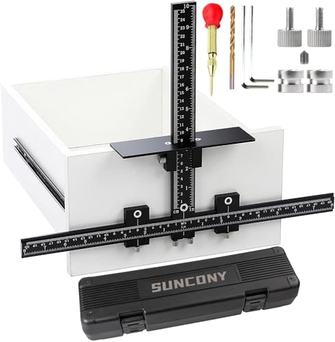 SUNCONY Cabinet Hardware Jig Tool All Aluminum Alloy Adjustable