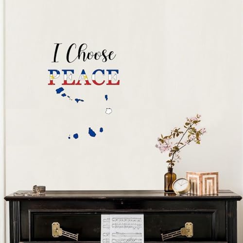 Peace Cabo Verde City Skyline Wall Decor Sticker
