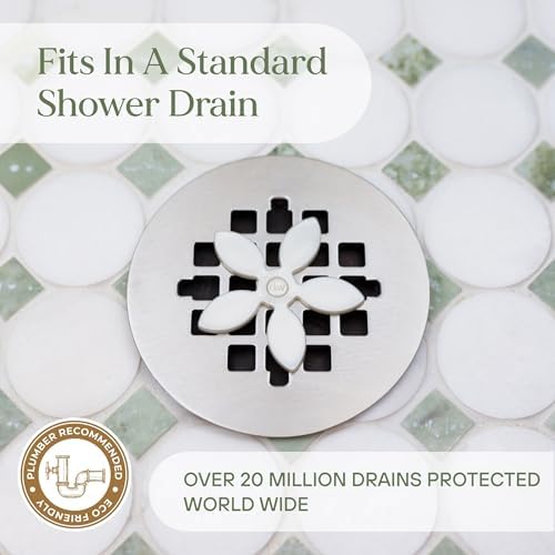 DrainWig Hair Stopper 12-Pack for Showers Sinks and Bathtubs