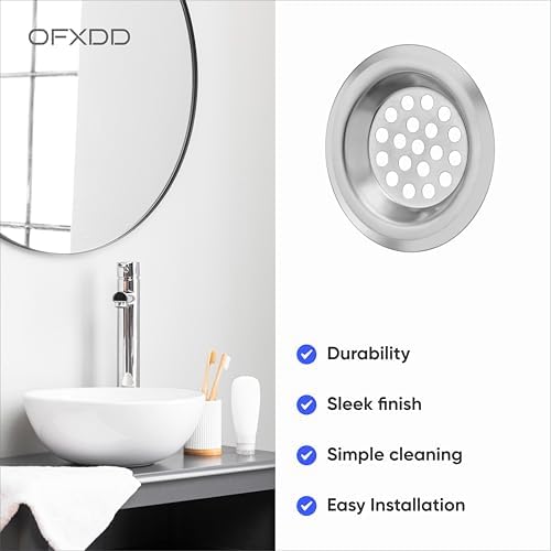 OFXDD Hair Catcher 25 Inch Drain Protector for Sink and Bathtub
