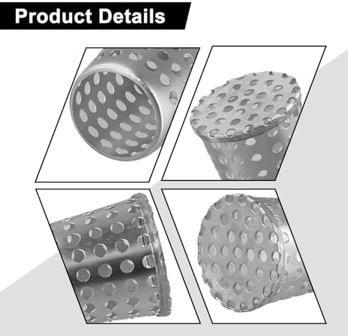 2-Pack 304 Stainless Steel Floor Drain Covers with Hair Catcher 1