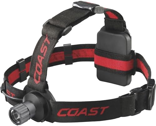 Coast HL40 300 Lumen LED Head Lamp with Ultra View Fixed Flood Beam