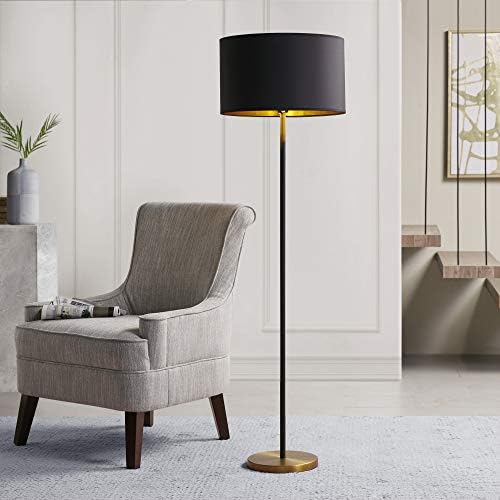 INKIVY Modern Floor Lamp with Gold and Black Design