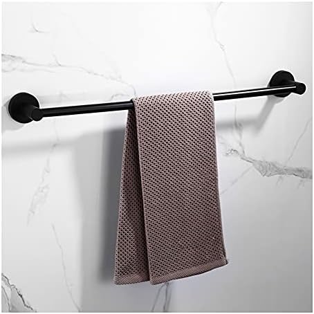 BOCbco 40Cm Black Towel Rail Wall Mount
