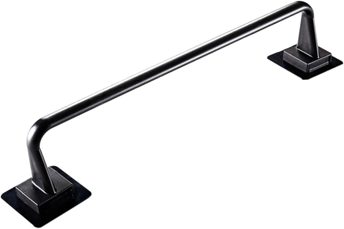 Gadpiparty Plastic Towel Bar Single Hook Bathroom Holder Black