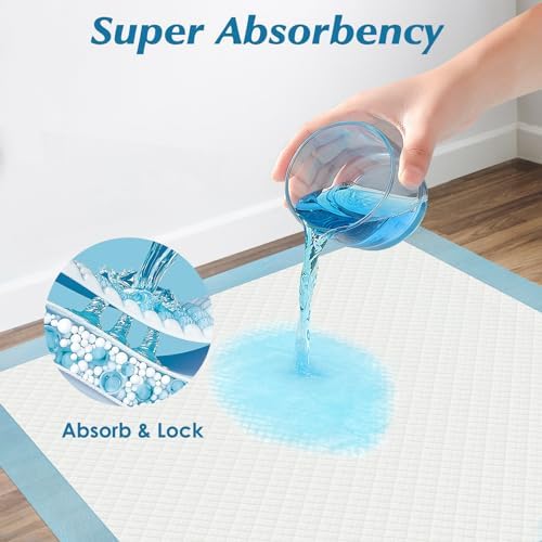 50 Count Super Absorbent Disposable Underpads for Baby Puppy and Adults
