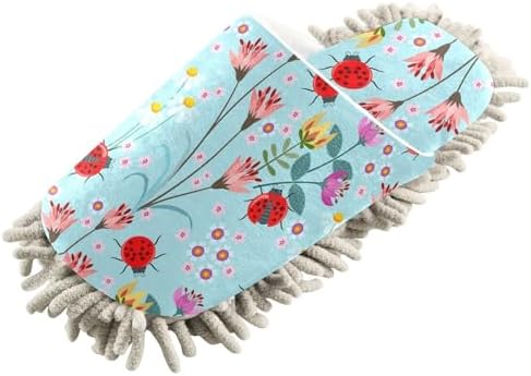 Sinestour Ladybird Mop Slippers for Floor Cleaning 1