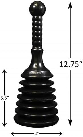 Master Plunger MPS4 Sink Drain Plunger Black