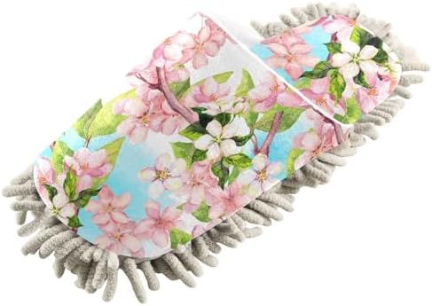 Sinestour Flowers Mop Slippers for Floor Cleaning 1