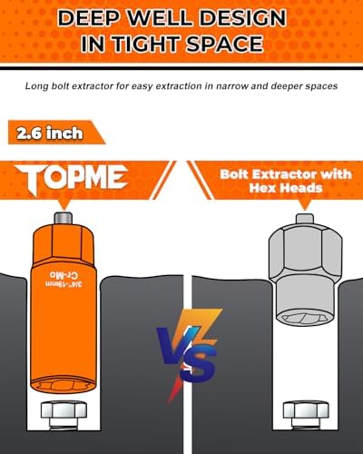 Topme Deep Bolt Extractor Set 16 PCS