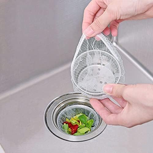 CNSZNAT 200 PCS Disposable Sink Strainer Mesh Bags